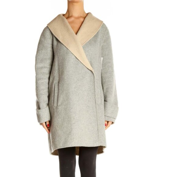 Tahari Jackets & Blazers - Tahari Gray Shearling Coat
